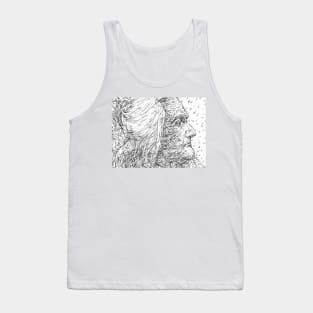 CLARA ZETKIN black and white pencil portrait .1 Tank Top